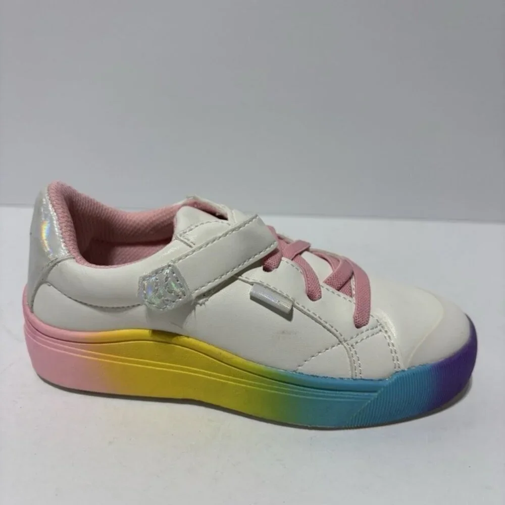 Dr. Scholl’s Little Kids’ Time Off Sneakers White, Girls’ Size 11 M